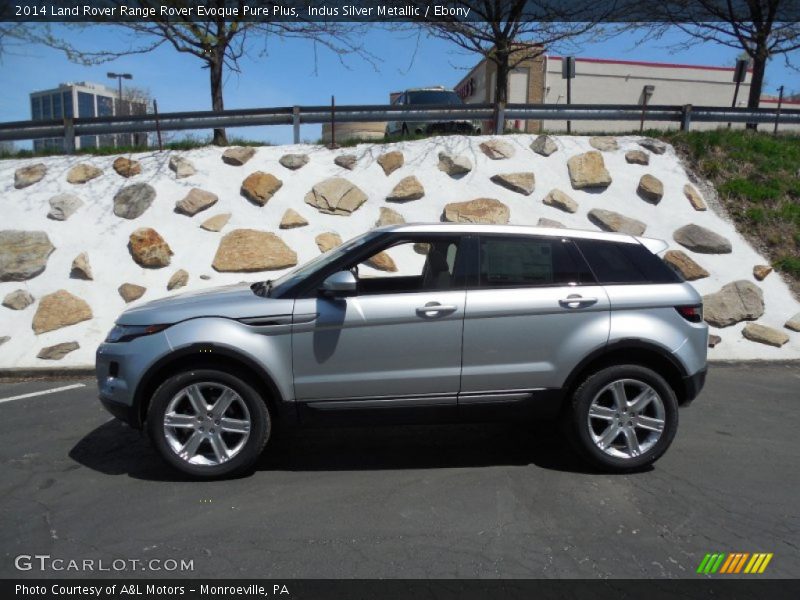 Indus Silver Metallic / Ebony 2014 Land Rover Range Rover Evoque Pure Plus