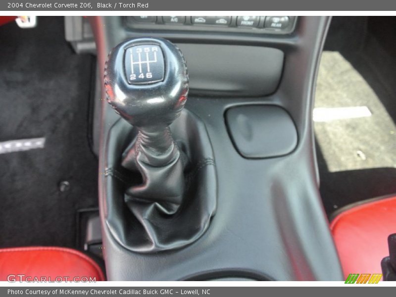Black / Torch Red 2004 Chevrolet Corvette Z06