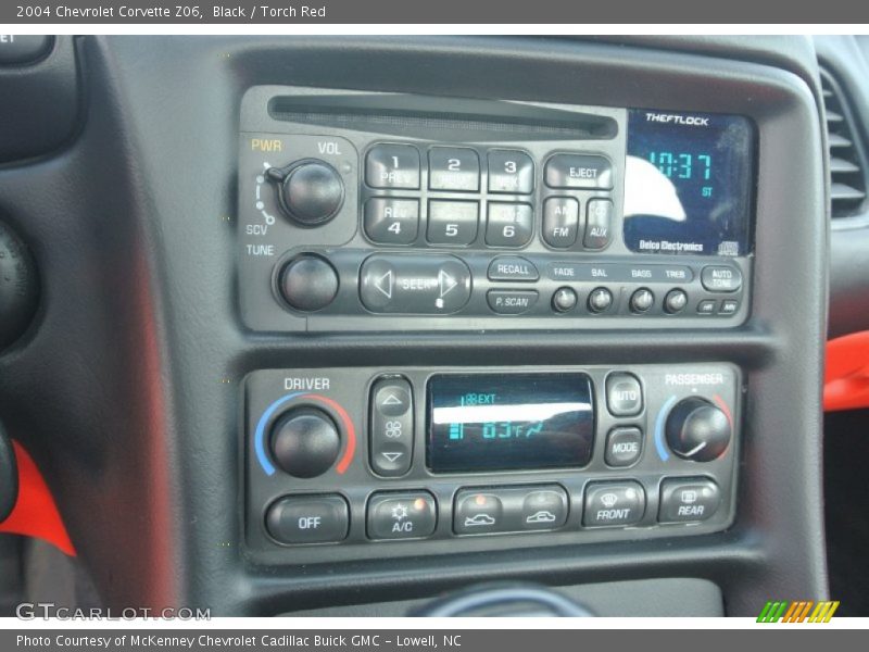 Black / Torch Red 2004 Chevrolet Corvette Z06