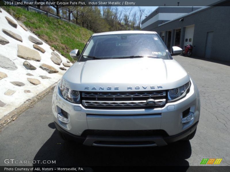 Indus Silver Metallic / Ebony 2014 Land Rover Range Rover Evoque Pure Plus