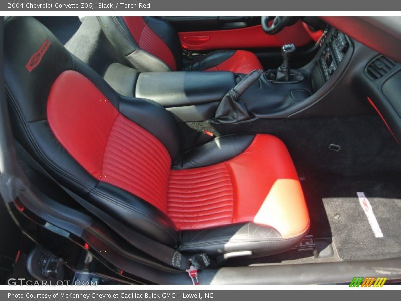 Black / Torch Red 2004 Chevrolet Corvette Z06
