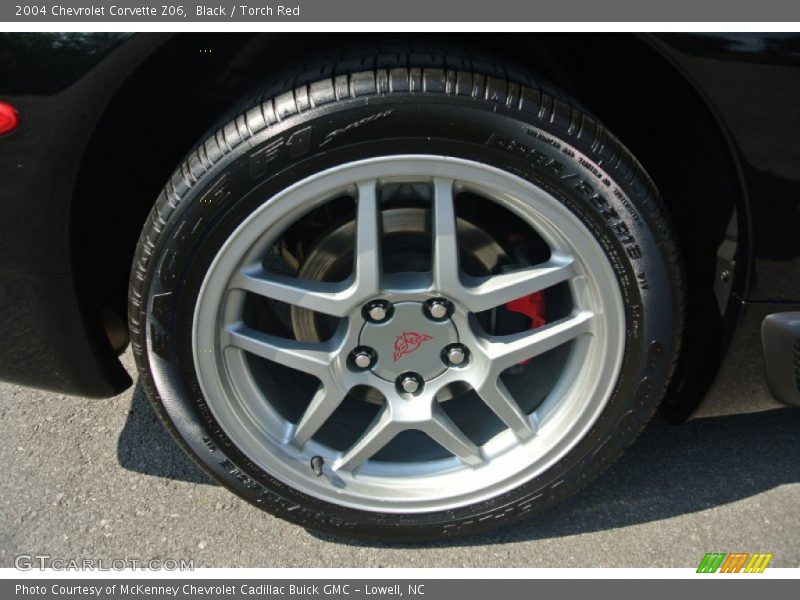 Black / Torch Red 2004 Chevrolet Corvette Z06