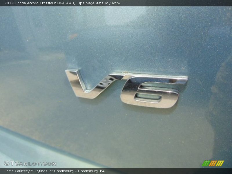 Opal Sage Metallic / Ivory 2012 Honda Accord Crosstour EX-L 4WD