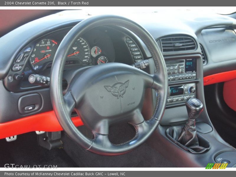 Black / Torch Red 2004 Chevrolet Corvette Z06