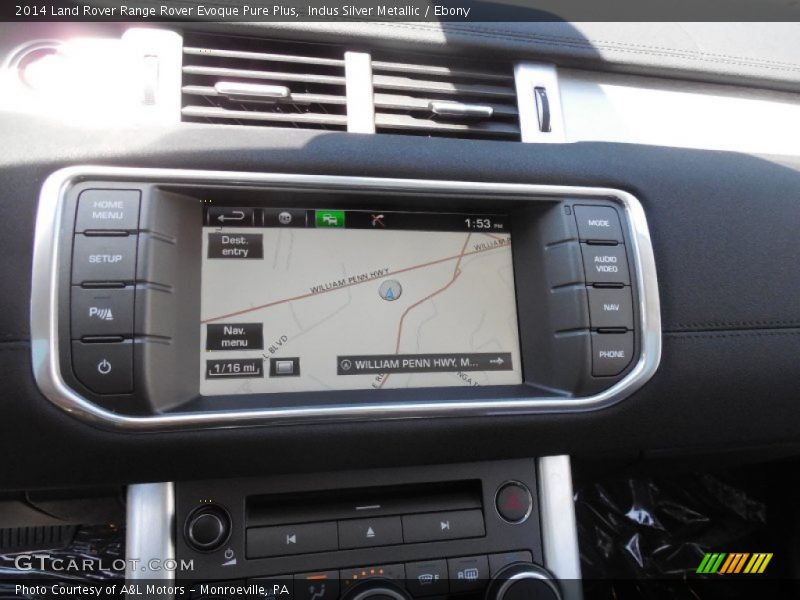 Indus Silver Metallic / Ebony 2014 Land Rover Range Rover Evoque Pure Plus