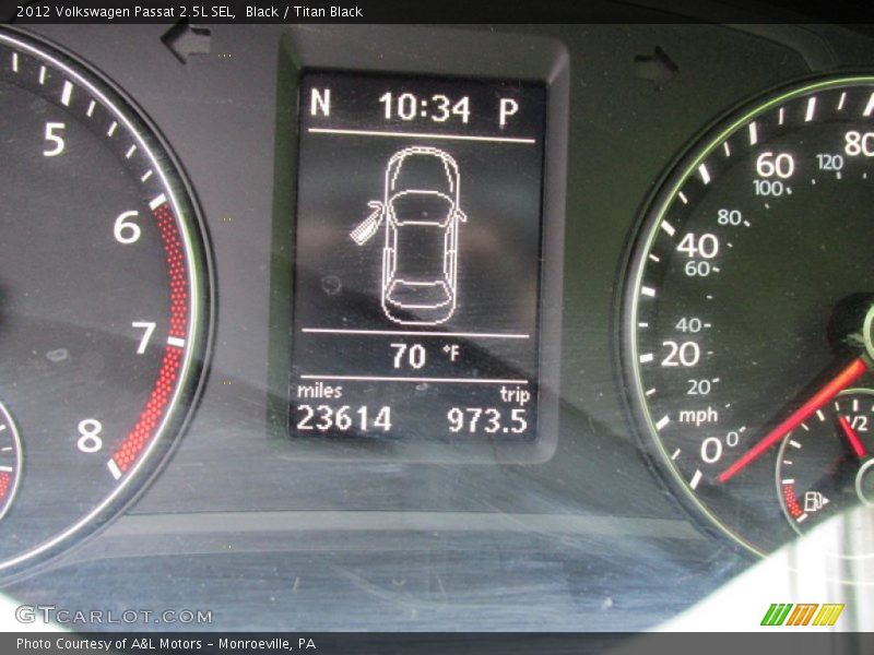 Black / Titan Black 2012 Volkswagen Passat 2.5L SEL