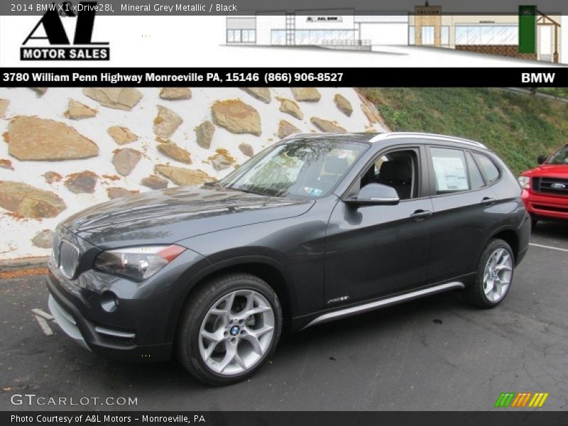 Mineral Grey Metallic / Black 2014 BMW X1 xDrive28i