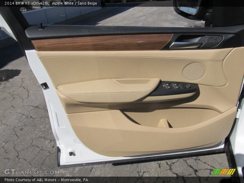 Alpine White / Sand Beige 2014 BMW X3 xDrive28i