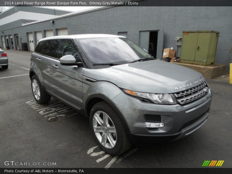 Orkney Grey Metallic / Ebony 2014 Land Rover Range Rover Evoque Pure Plus