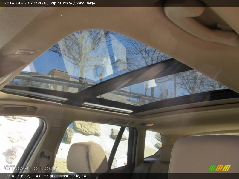 Alpine White / Sand Beige 2014 BMW X3 xDrive28i