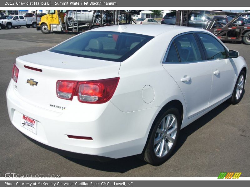Summit White / Jet Black/Titanium 2013 Chevrolet Malibu LT