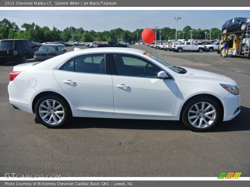 Summit White / Jet Black/Titanium 2013 Chevrolet Malibu LT