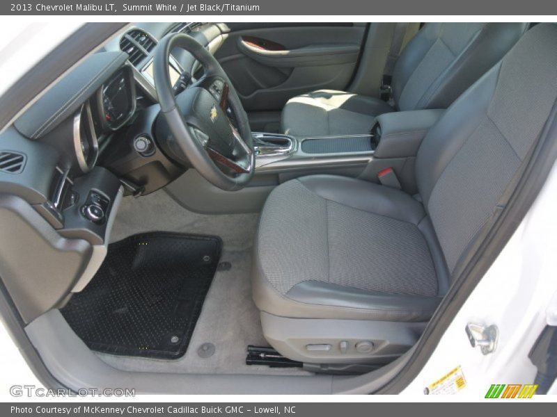 Summit White / Jet Black/Titanium 2013 Chevrolet Malibu LT