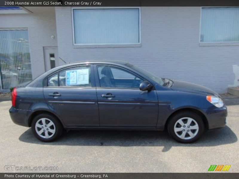 Charcoal Gray / Gray 2008 Hyundai Accent GLS Sedan