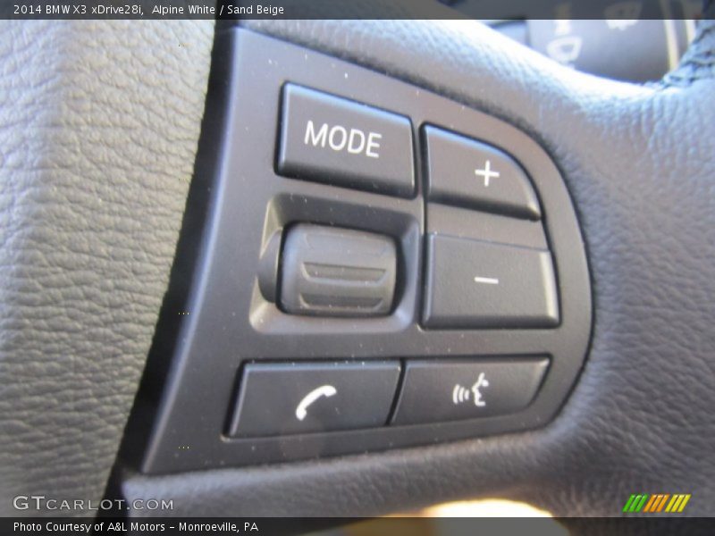 Alpine White / Sand Beige 2014 BMW X3 xDrive28i