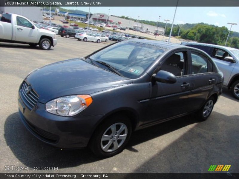 Charcoal Gray / Gray 2008 Hyundai Accent GLS Sedan