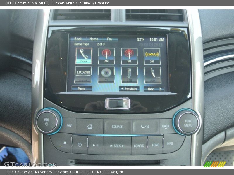 Summit White / Jet Black/Titanium 2013 Chevrolet Malibu LT
