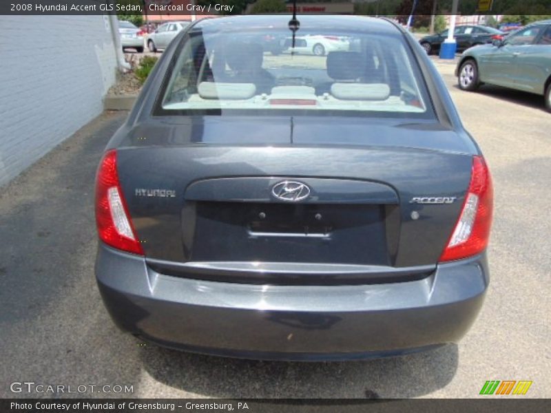 Charcoal Gray / Gray 2008 Hyundai Accent GLS Sedan