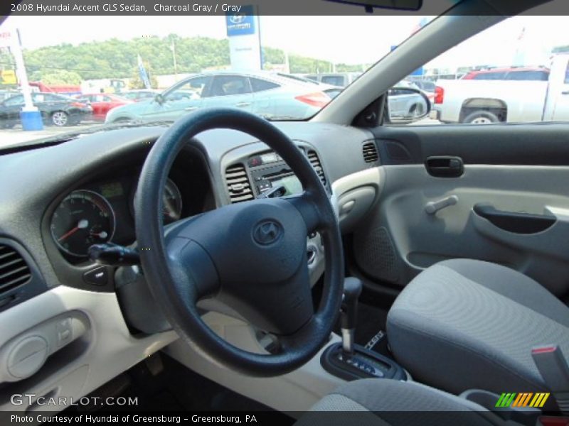 Charcoal Gray / Gray 2008 Hyundai Accent GLS Sedan