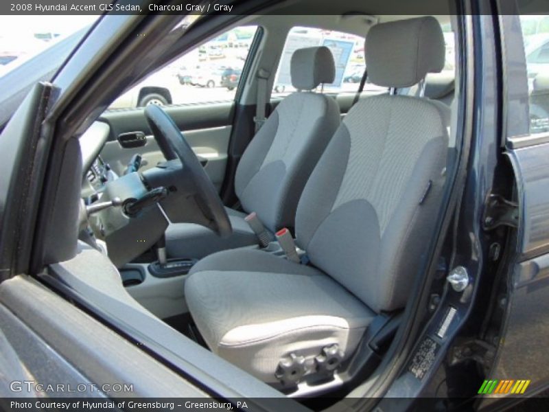 Charcoal Gray / Gray 2008 Hyundai Accent GLS Sedan