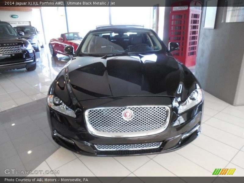Ultimate Black Metallic / Jet 2014 Jaguar XJ XJL Portfolio AWD