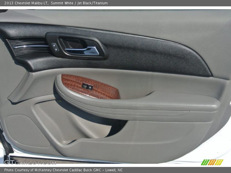 Summit White / Jet Black/Titanium 2013 Chevrolet Malibu LT