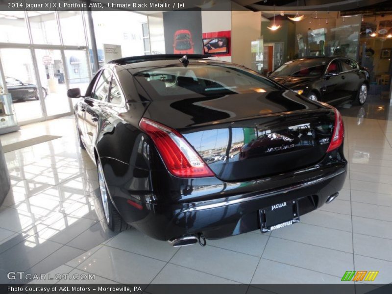 Ultimate Black Metallic / Jet 2014 Jaguar XJ XJL Portfolio AWD