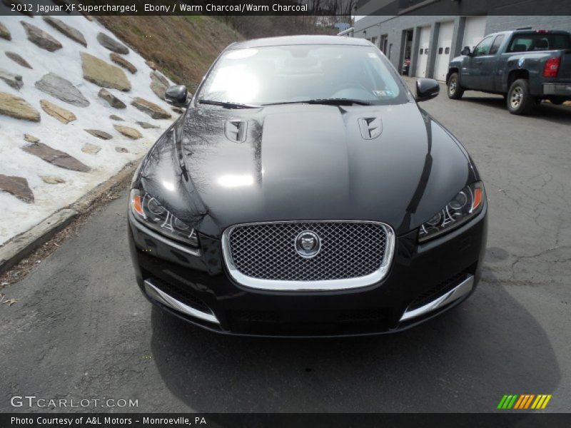 Ebony / Warm Charcoal/Warm Charcoal 2012 Jaguar XF Supercharged