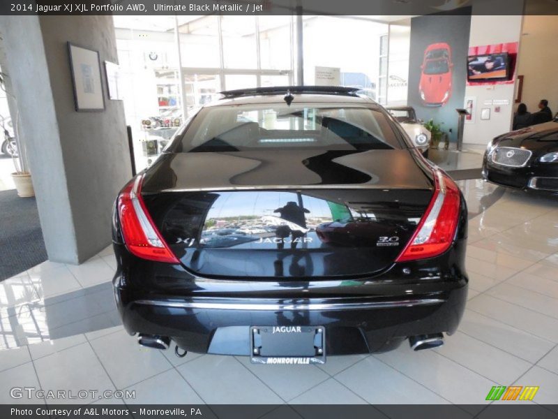 Ultimate Black Metallic / Jet 2014 Jaguar XJ XJL Portfolio AWD