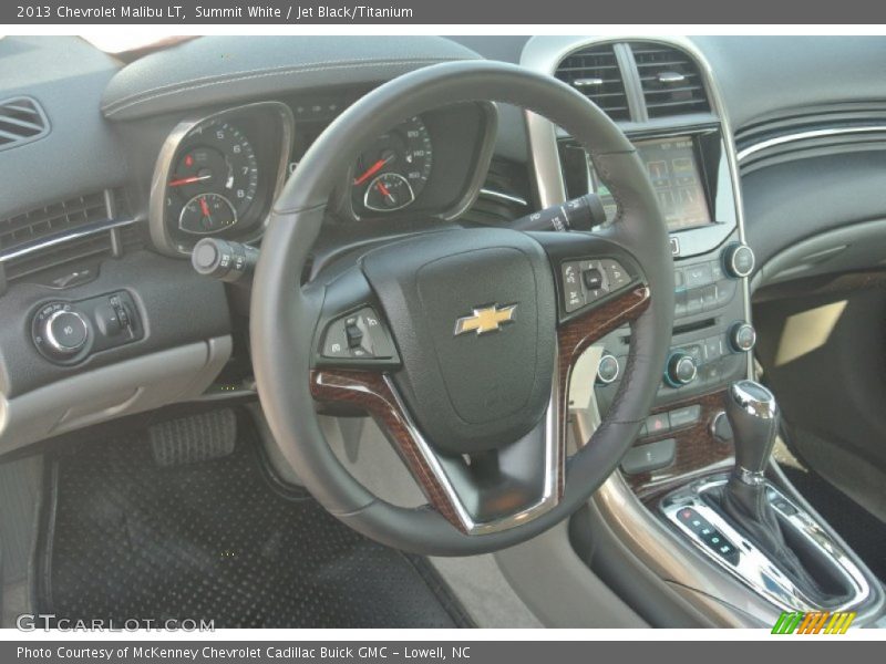 Summit White / Jet Black/Titanium 2013 Chevrolet Malibu LT