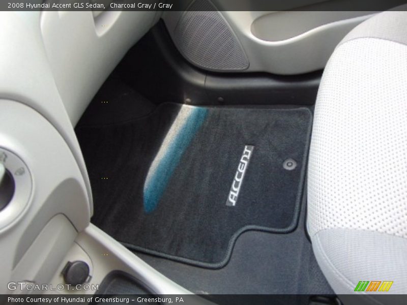 Charcoal Gray / Gray 2008 Hyundai Accent GLS Sedan