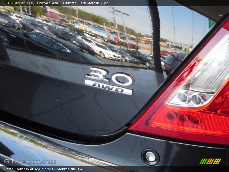 Ultimate Black Metallic / Jet 2014 Jaguar XJ XJL Portfolio AWD