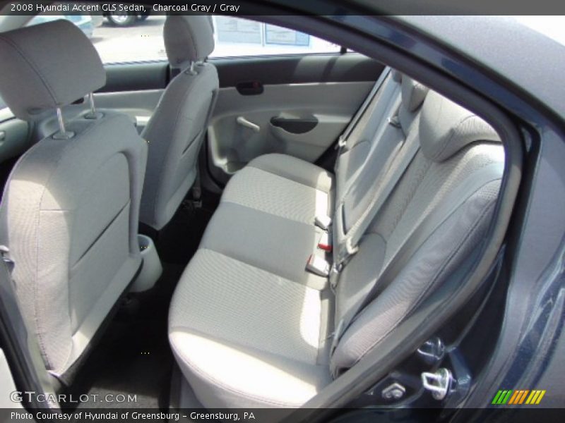 Charcoal Gray / Gray 2008 Hyundai Accent GLS Sedan