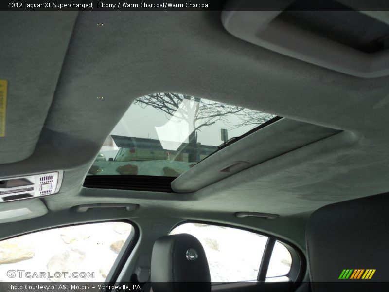 Ebony / Warm Charcoal/Warm Charcoal 2012 Jaguar XF Supercharged
