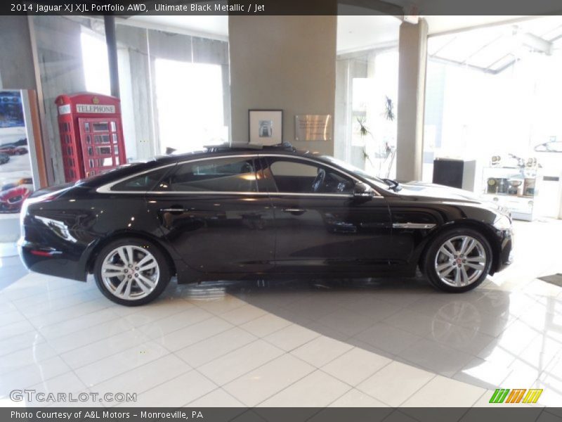Ultimate Black Metallic / Jet 2014 Jaguar XJ XJL Portfolio AWD