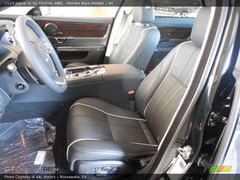 Ultimate Black Metallic / Jet 2014 Jaguar XJ XJL Portfolio AWD