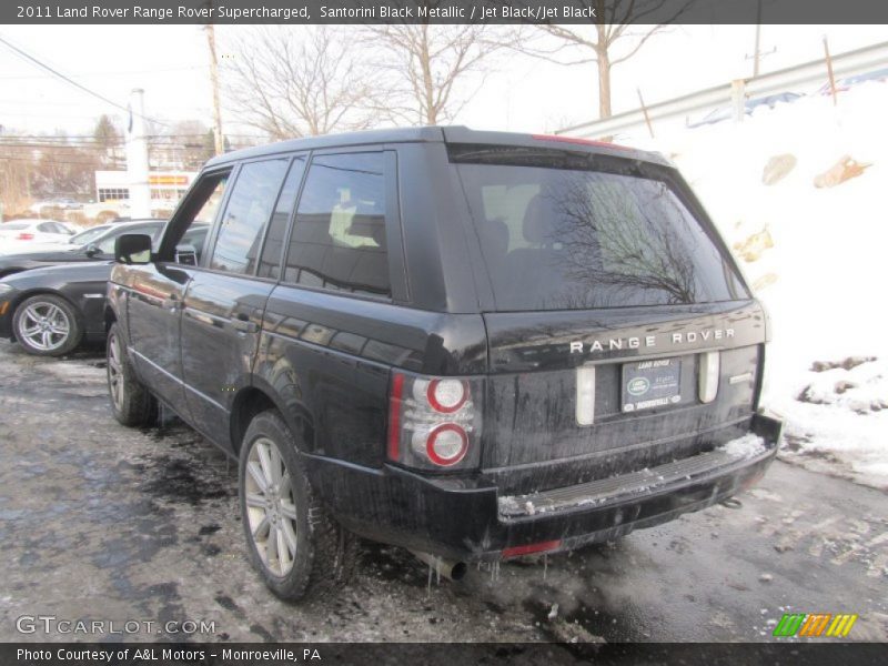 Santorini Black Metallic / Jet Black/Jet Black 2011 Land Rover Range Rover Supercharged