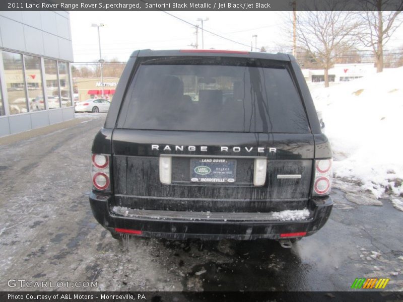 Santorini Black Metallic / Jet Black/Jet Black 2011 Land Rover Range Rover Supercharged