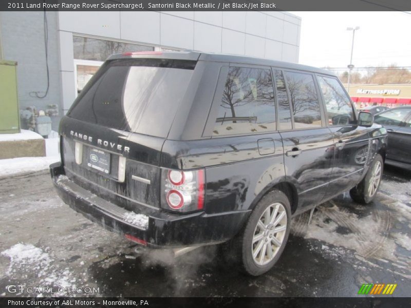 Santorini Black Metallic / Jet Black/Jet Black 2011 Land Rover Range Rover Supercharged