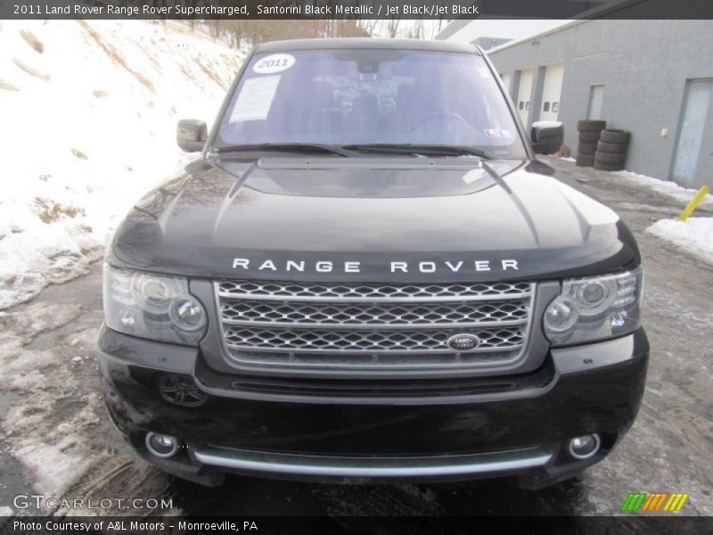Santorini Black Metallic / Jet Black/Jet Black 2011 Land Rover Range Rover Supercharged
