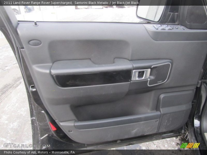 Santorini Black Metallic / Jet Black/Jet Black 2011 Land Rover Range Rover Supercharged