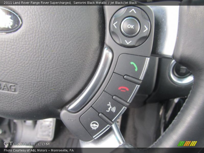 Santorini Black Metallic / Jet Black/Jet Black 2011 Land Rover Range Rover Supercharged