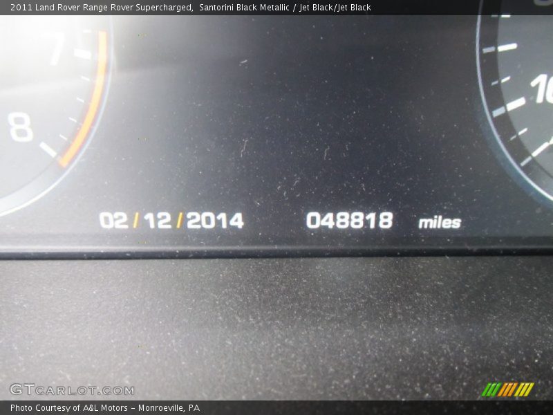 Santorini Black Metallic / Jet Black/Jet Black 2011 Land Rover Range Rover Supercharged