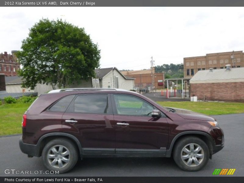 Dark Cherry / Beige 2012 Kia Sorento LX V6 AWD