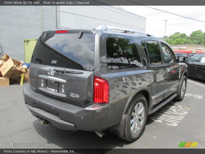 Silver Graphite Gray / Charcoal 2008 Infiniti QX 56 4WD