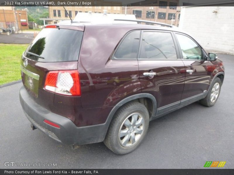 Dark Cherry / Beige 2012 Kia Sorento LX V6 AWD
