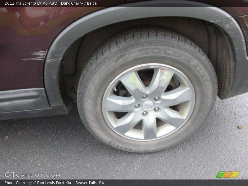 Dark Cherry / Beige 2012 Kia Sorento LX V6 AWD