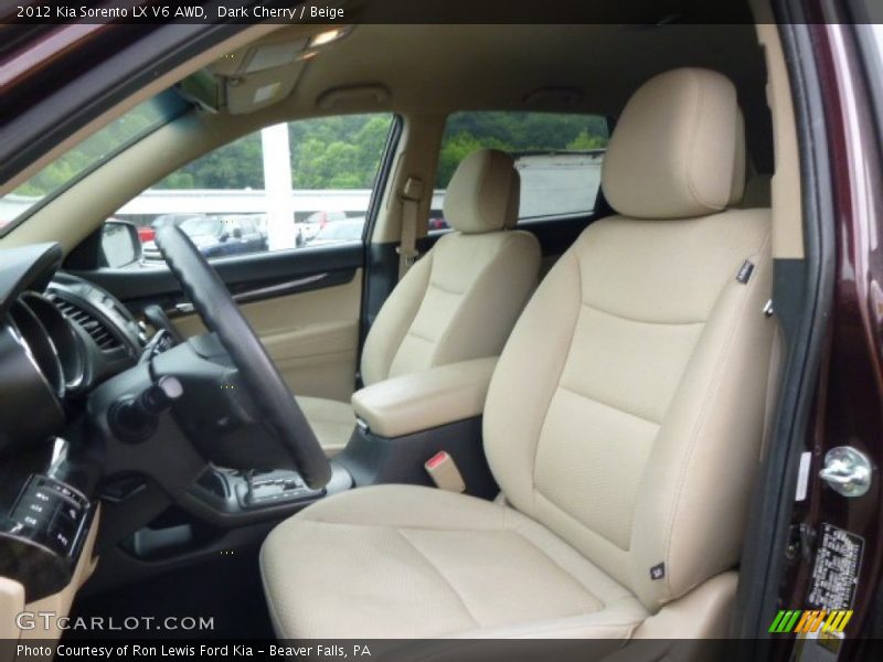 Dark Cherry / Beige 2012 Kia Sorento LX V6 AWD