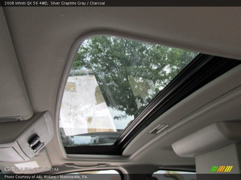 Silver Graphite Gray / Charcoal 2008 Infiniti QX 56 4WD