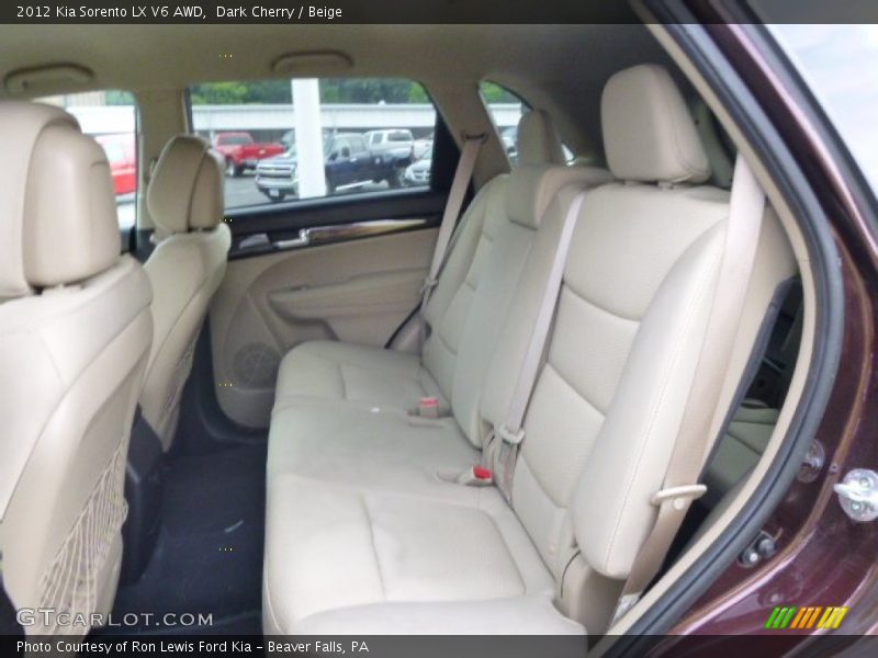 Dark Cherry / Beige 2012 Kia Sorento LX V6 AWD